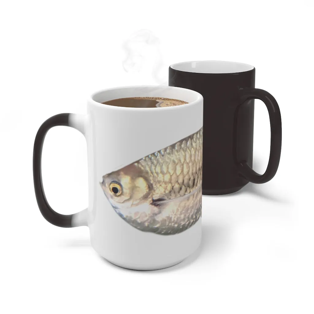 Silver Fish Color Changing Mug