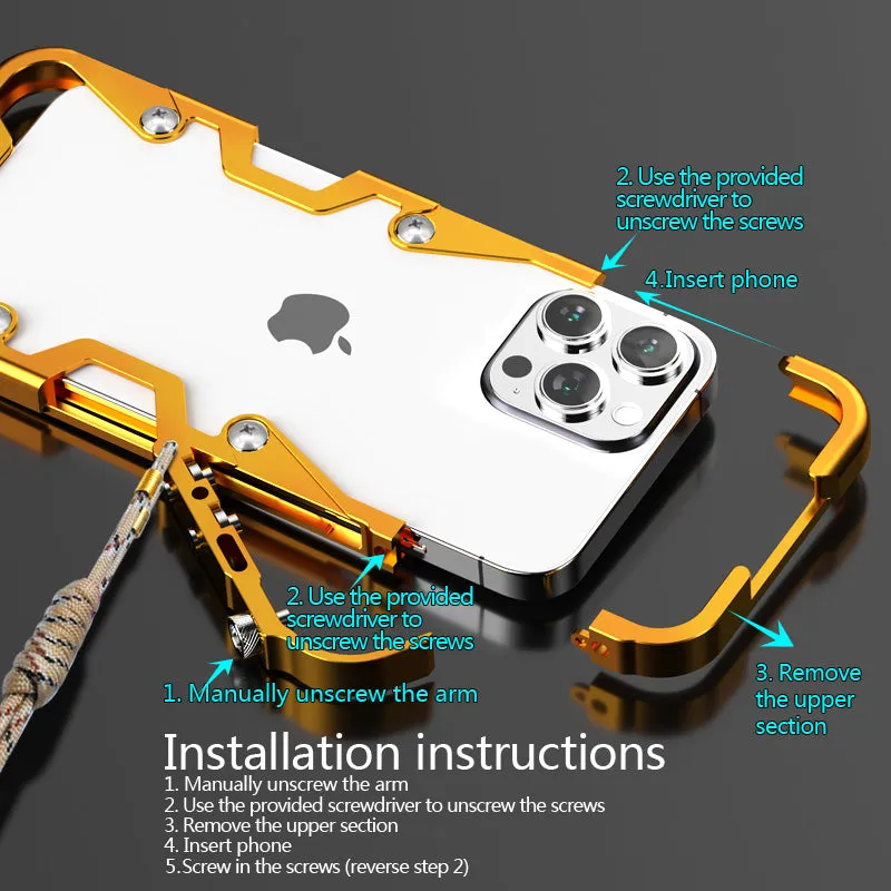 SIMON Mechanical Arm Trigger Aluminum Alloy Bumper Case Cover