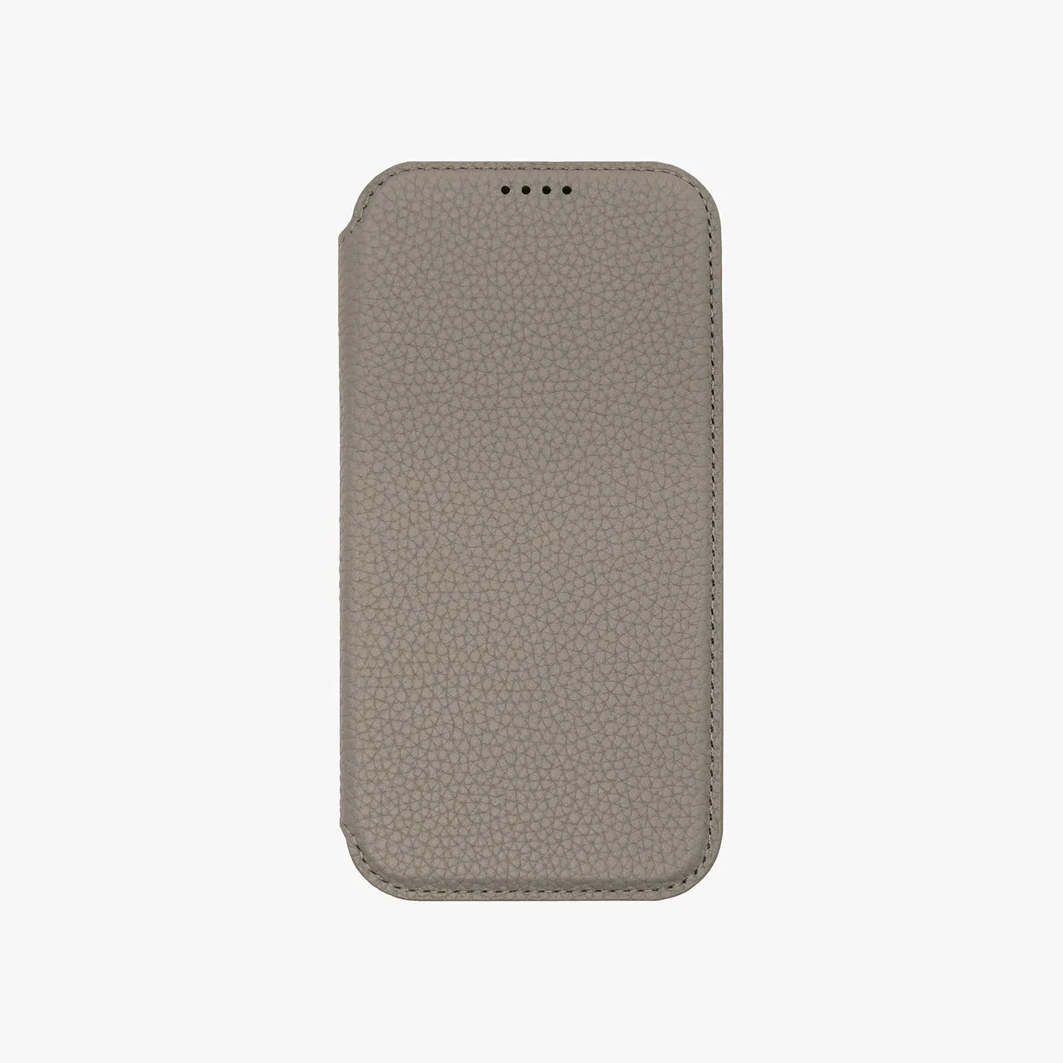 Sleek iPhone 16 MagSafe Leather Flip Cover with Clear Case