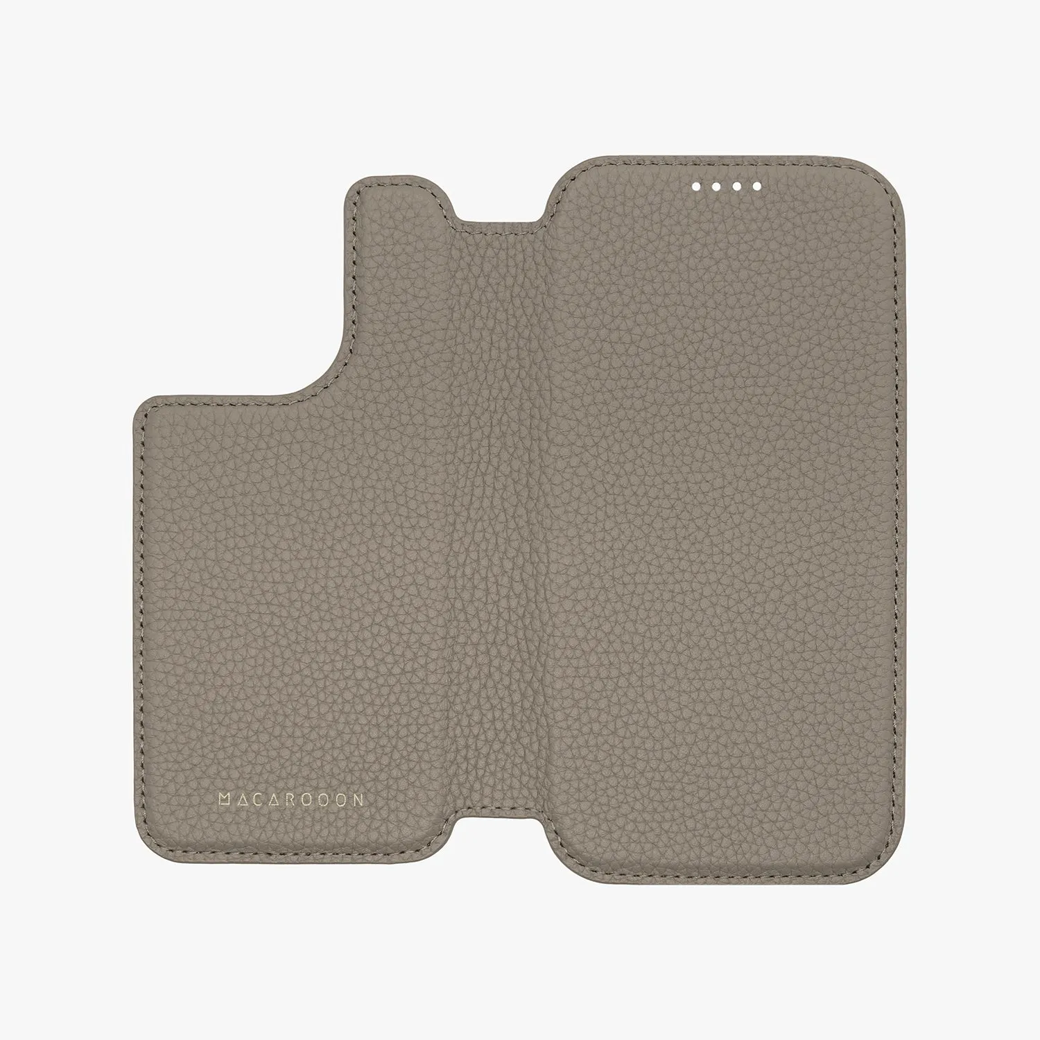 Sleek iPhone 16 MagSafe Leather Flip Cover with Clear Case