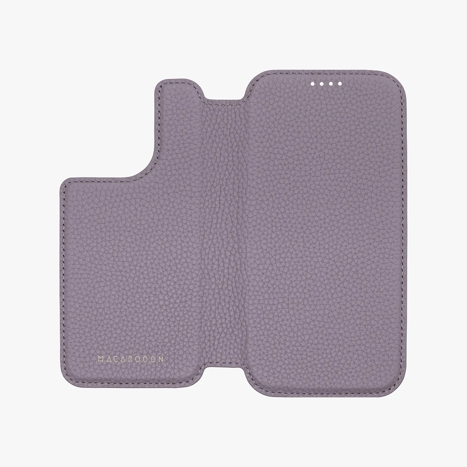 Sleek iPhone 16 MagSafe Leather Flip Cover with Clear Case