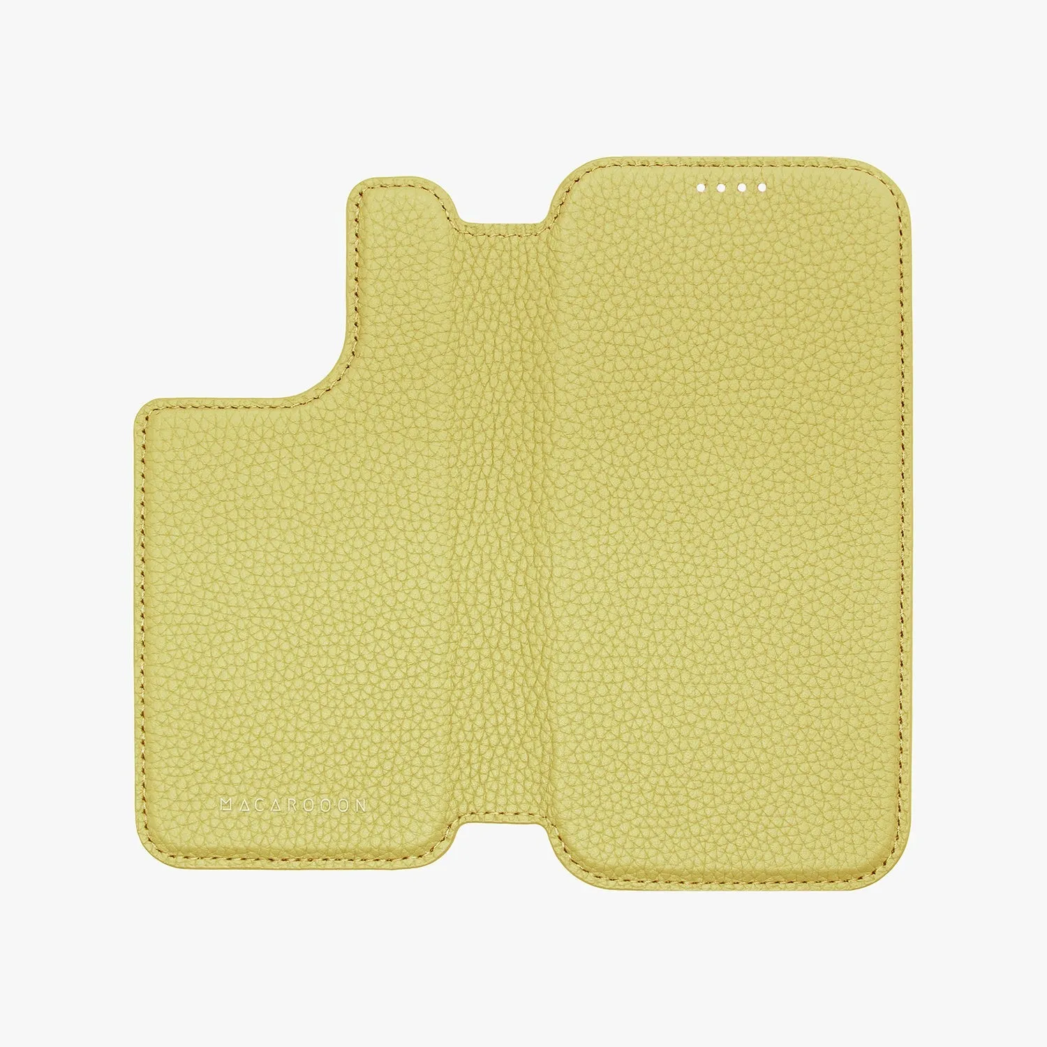 Sleek iPhone 16 MagSafe Leather Flip Cover with Clear Case