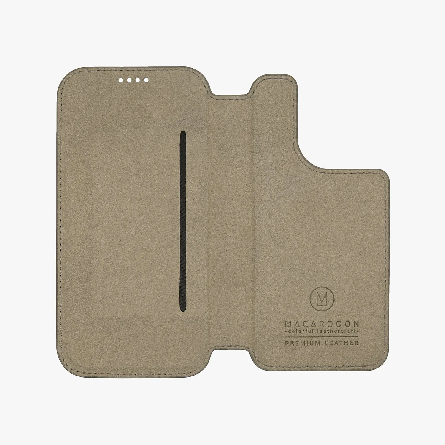 Sleek iPhone 16 MagSafe Leather Flip Cover with Clear Case