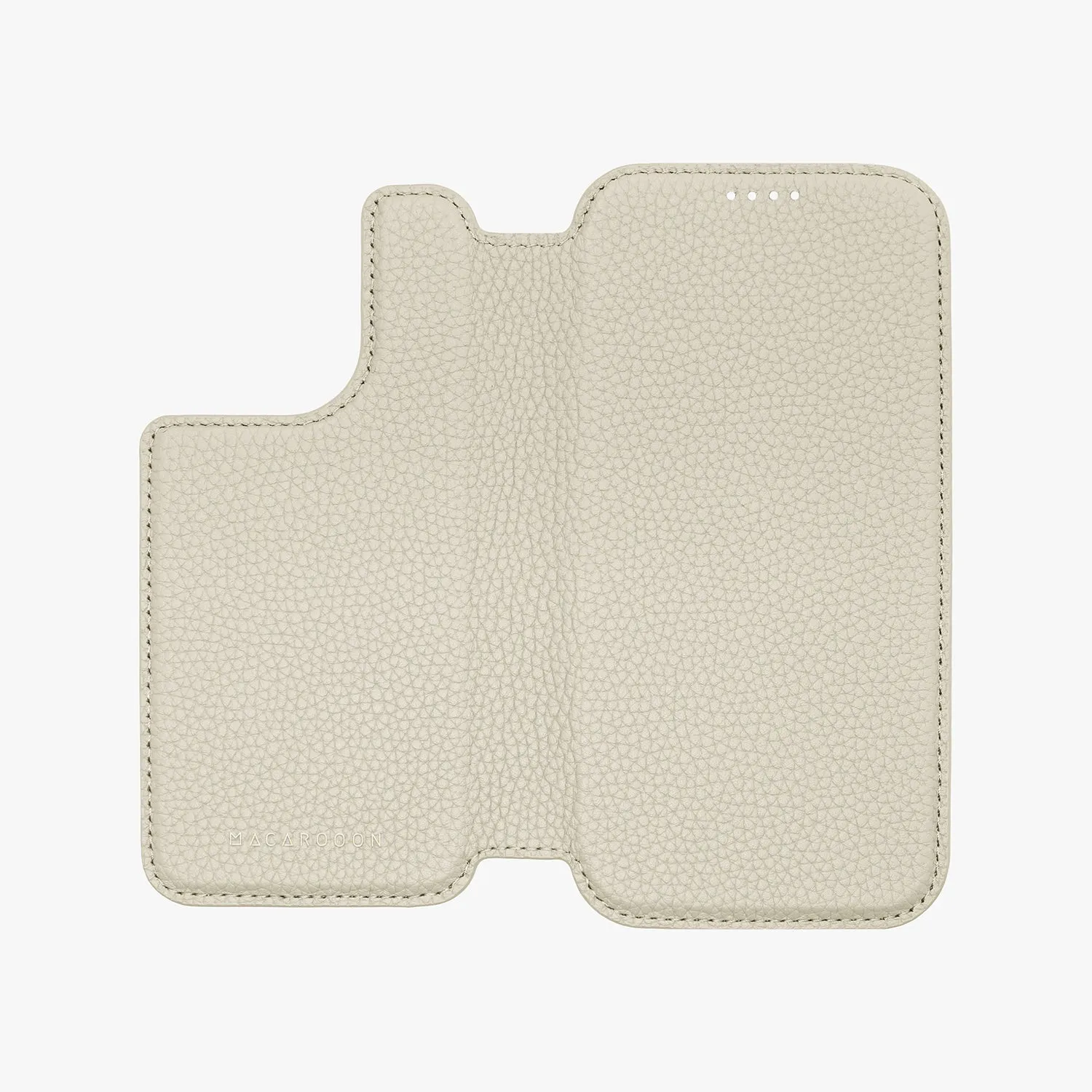 Sleek iPhone 16 MagSafe Leather Flip Cover with Clear Case