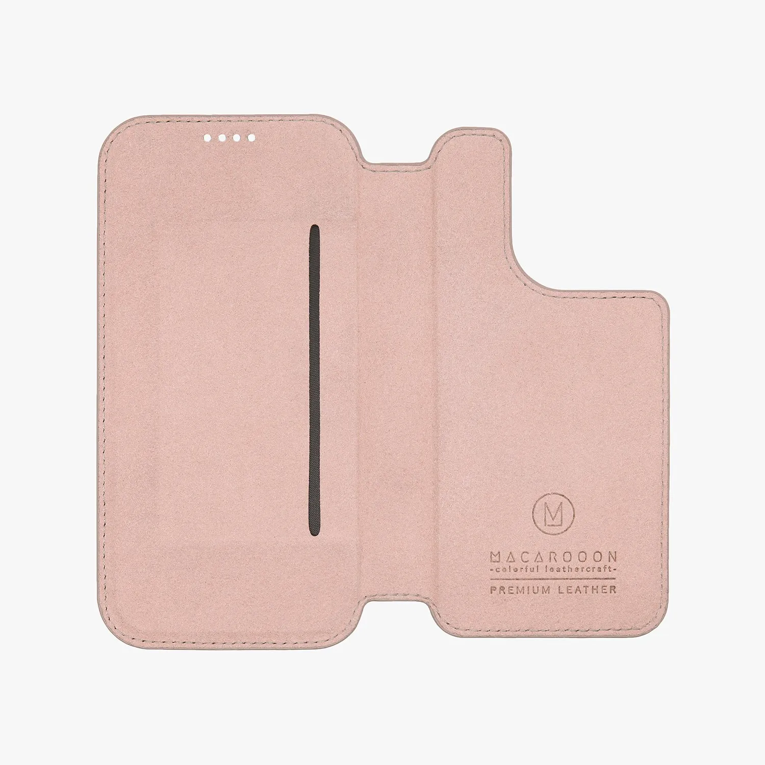 Sleek iPhone 16 MagSafe Leather Flip Cover with Clear Case