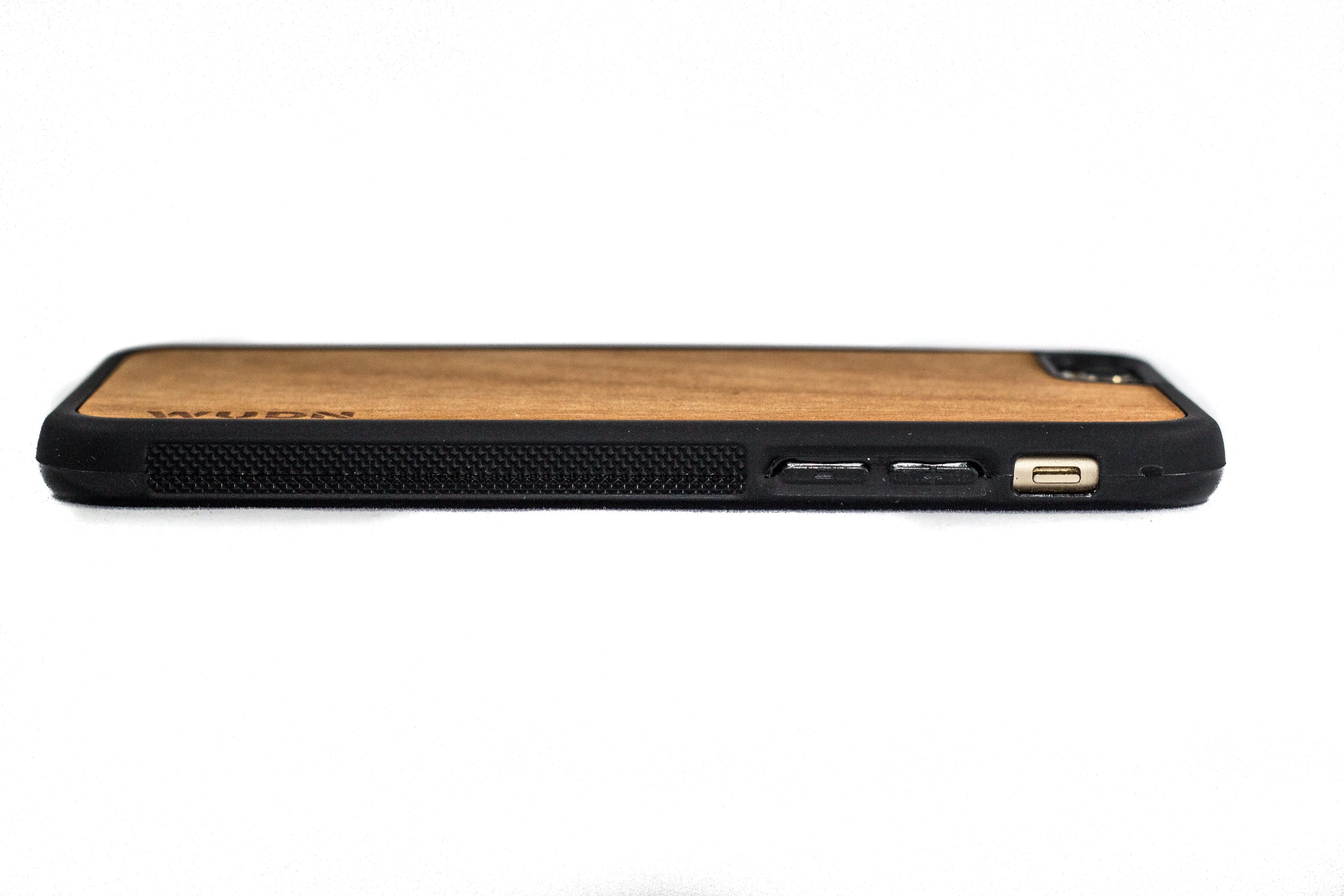 Slim Wooden Phone Case | Bio Fire 3-Wood Inlay