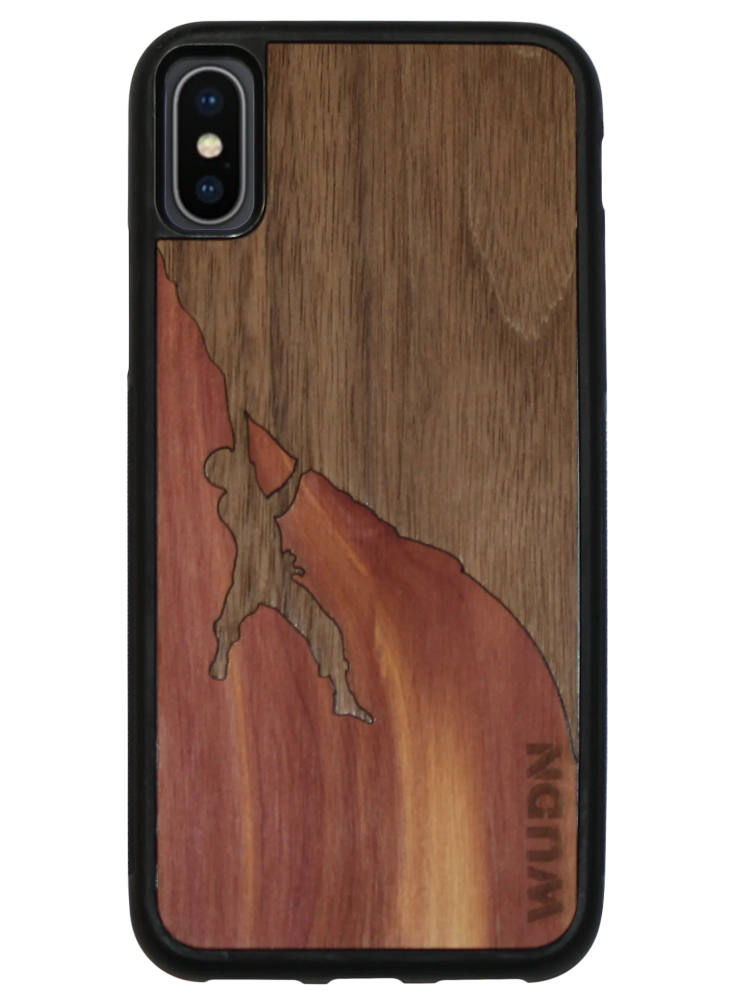 Slim Wooden Phone Case (Rock Climber Inlay)