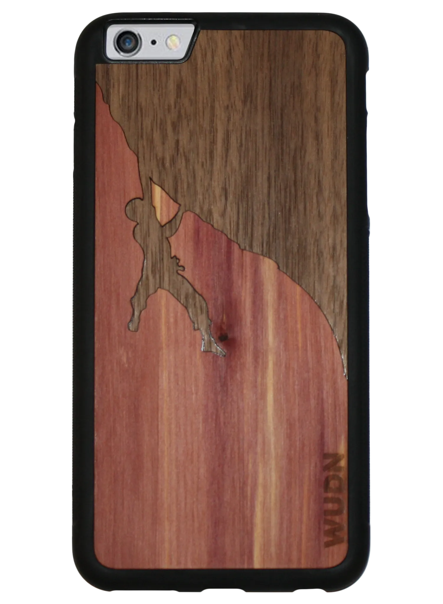 Slim Wooden Phone Case (Rock Climber Inlay)
