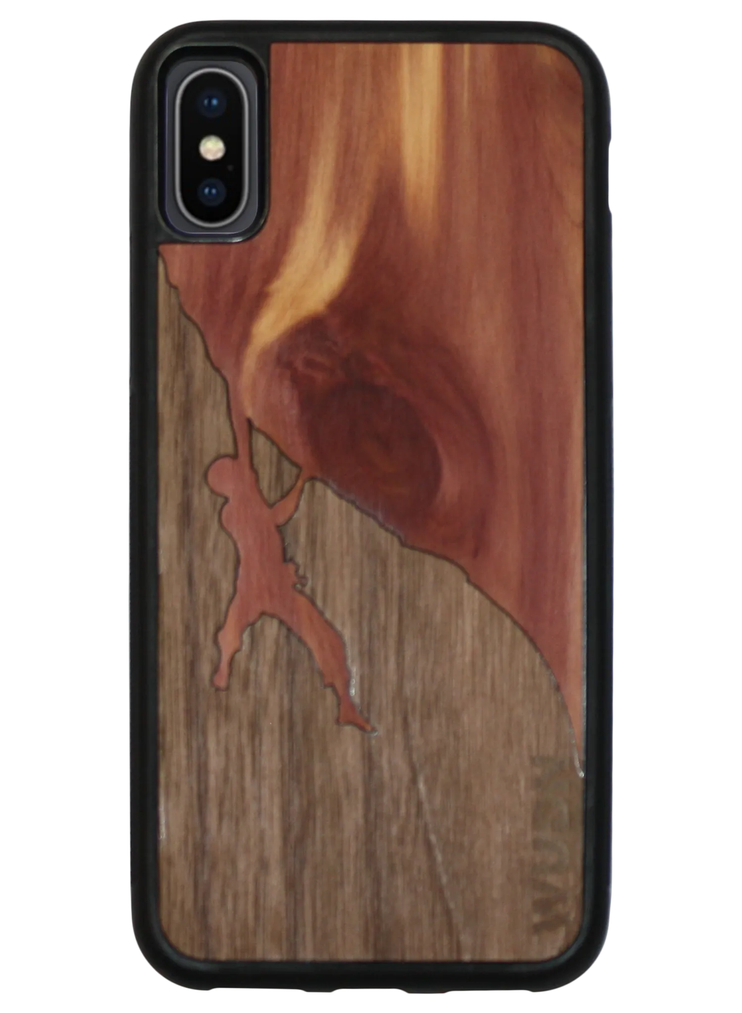 Slim Wooden Phone Case (Rock Climber Inlay)