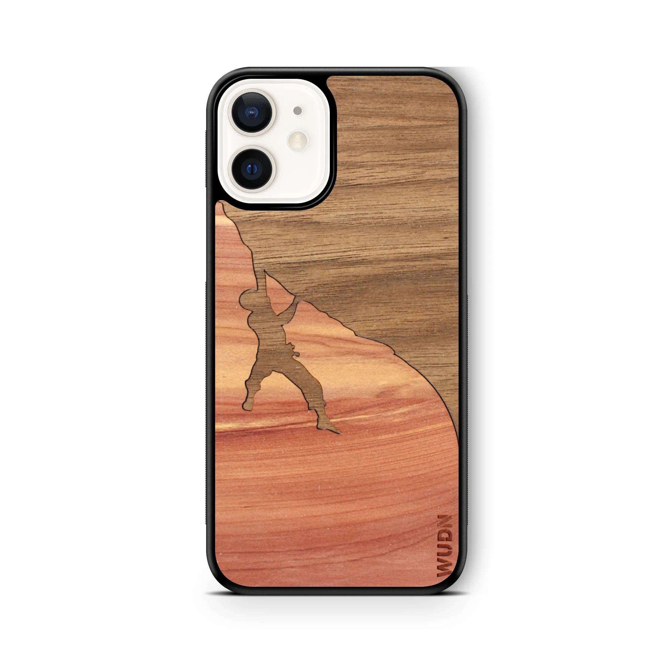 Slim Wooden Phone Case (Rock Climber Inlay)