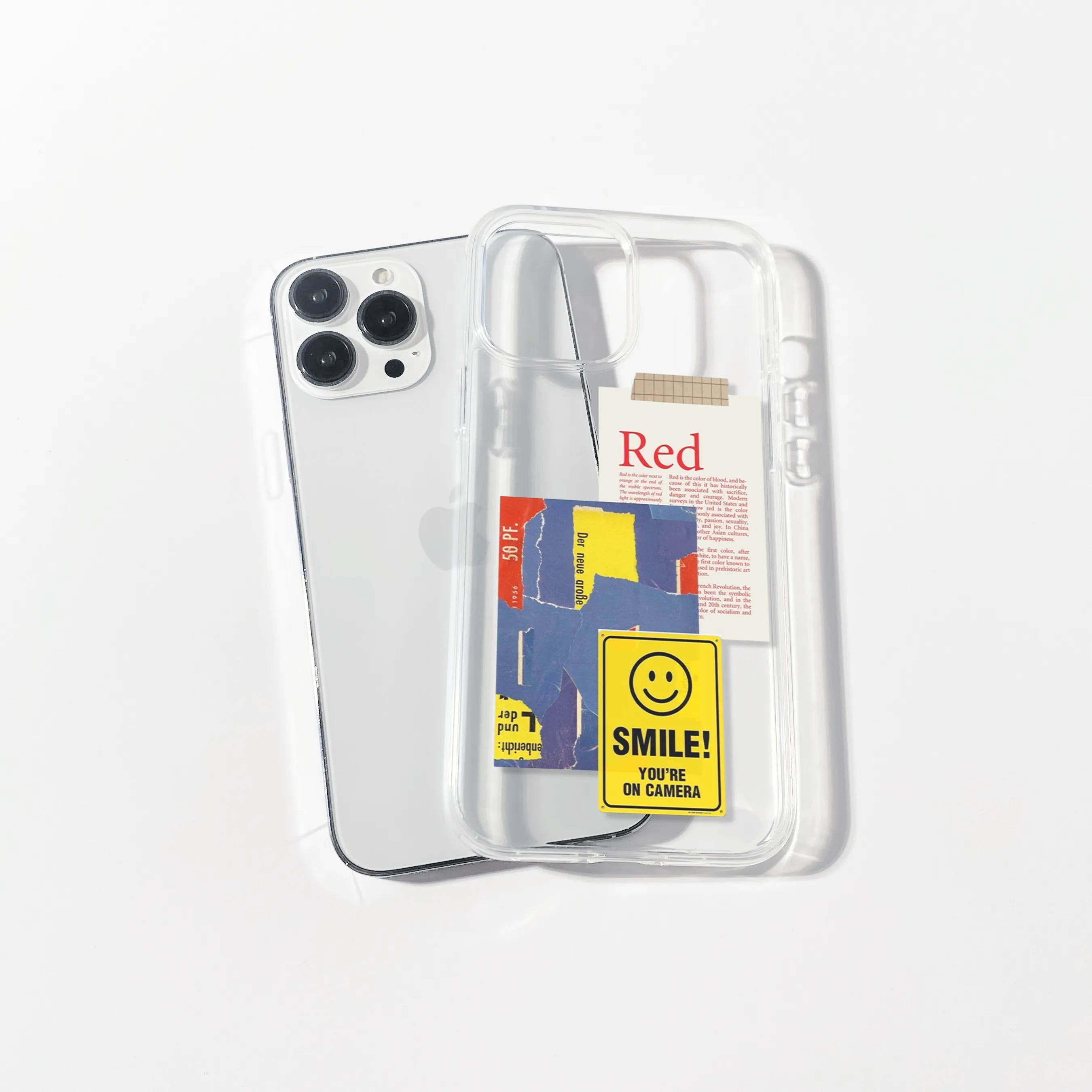 Smile Aesthetic Silicone Clear Case