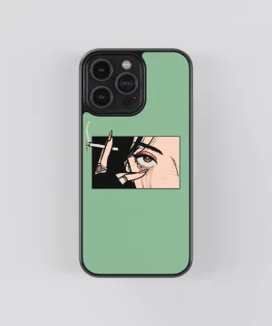 Smokey Eyes Anime Glass Phone Case Cover