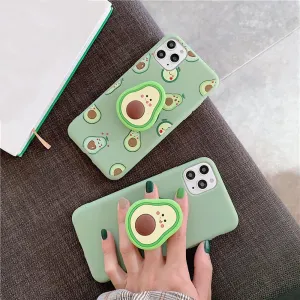 Soft Silicone Cute Cartoon Fruit iPhone Case
