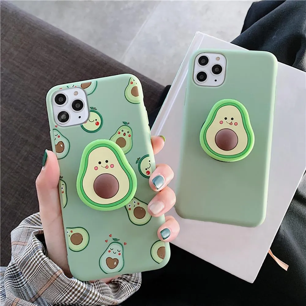Soft Silicone Cute Cartoon Fruit iPhone Case
