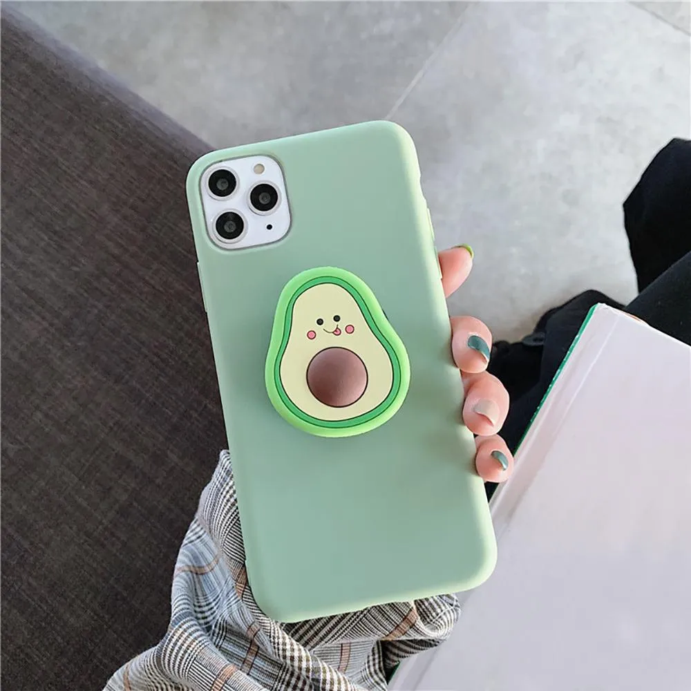Soft Silicone Cute Cartoon Fruit iPhone Case