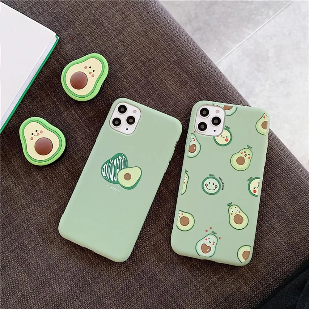 Soft Silicone Cute Cartoon Fruit iPhone Case
