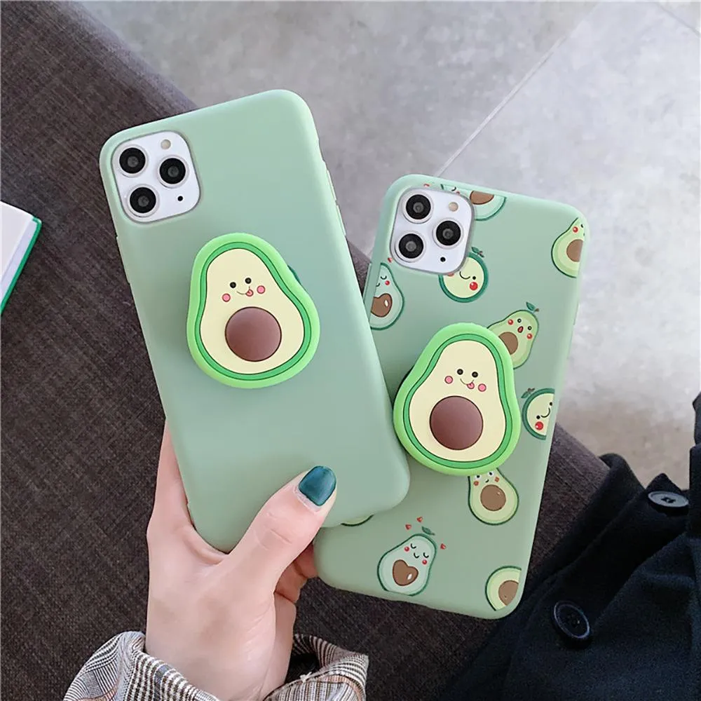 Soft Silicone Cute Cartoon Fruit iPhone Case