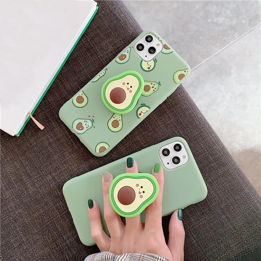 Soft Silicone Cute Cartoon Fruit iPhone Case