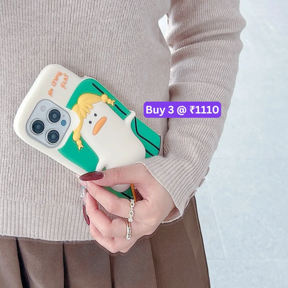 Soft Silicone Ducklings Phone Case - iPhone 12 Pro