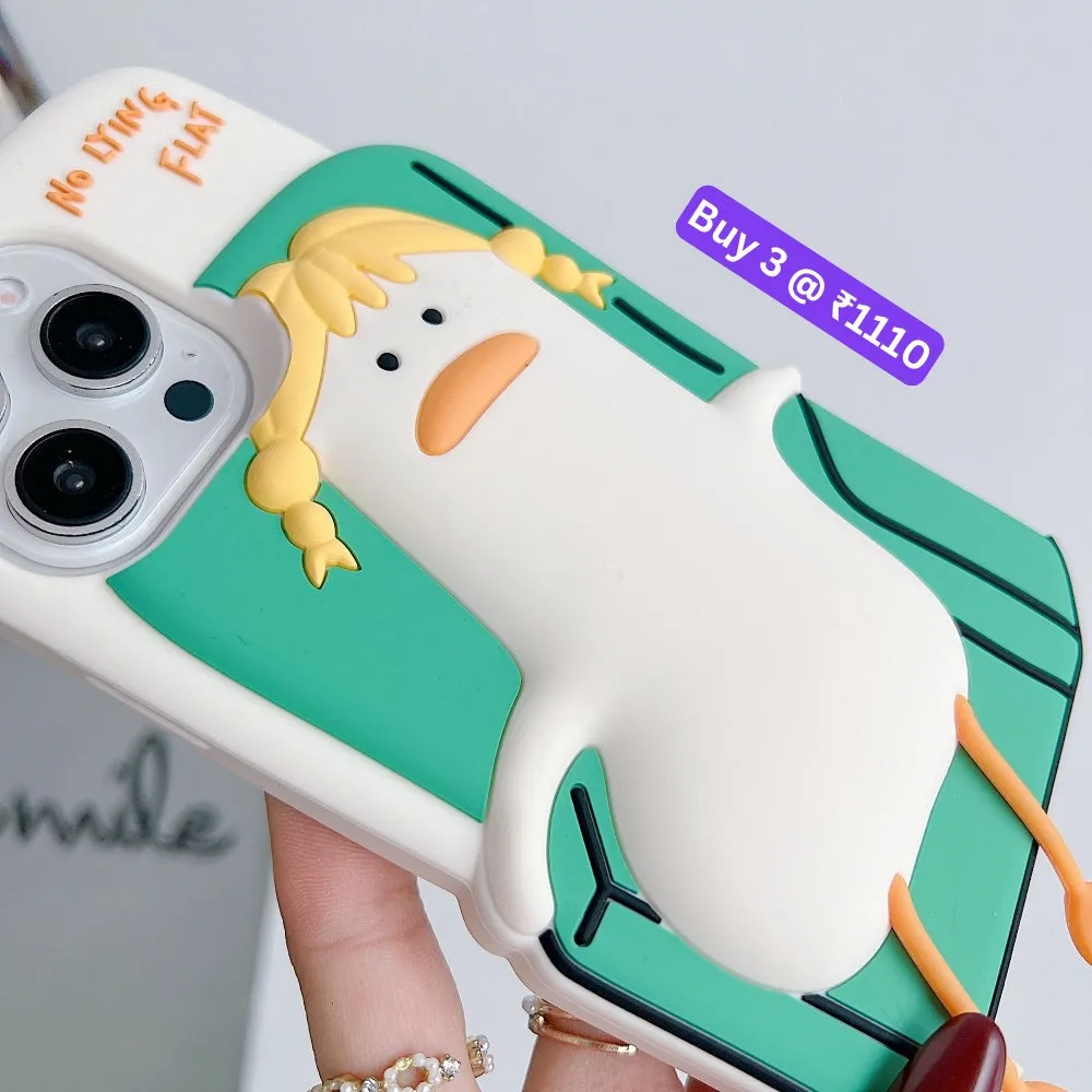 Soft Silicone Ducklings Phone Case - iPhone 12 Pro