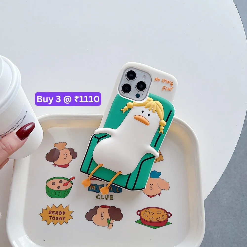 Soft Silicone Ducklings Phone Case - iPhone 13 Pro Max
