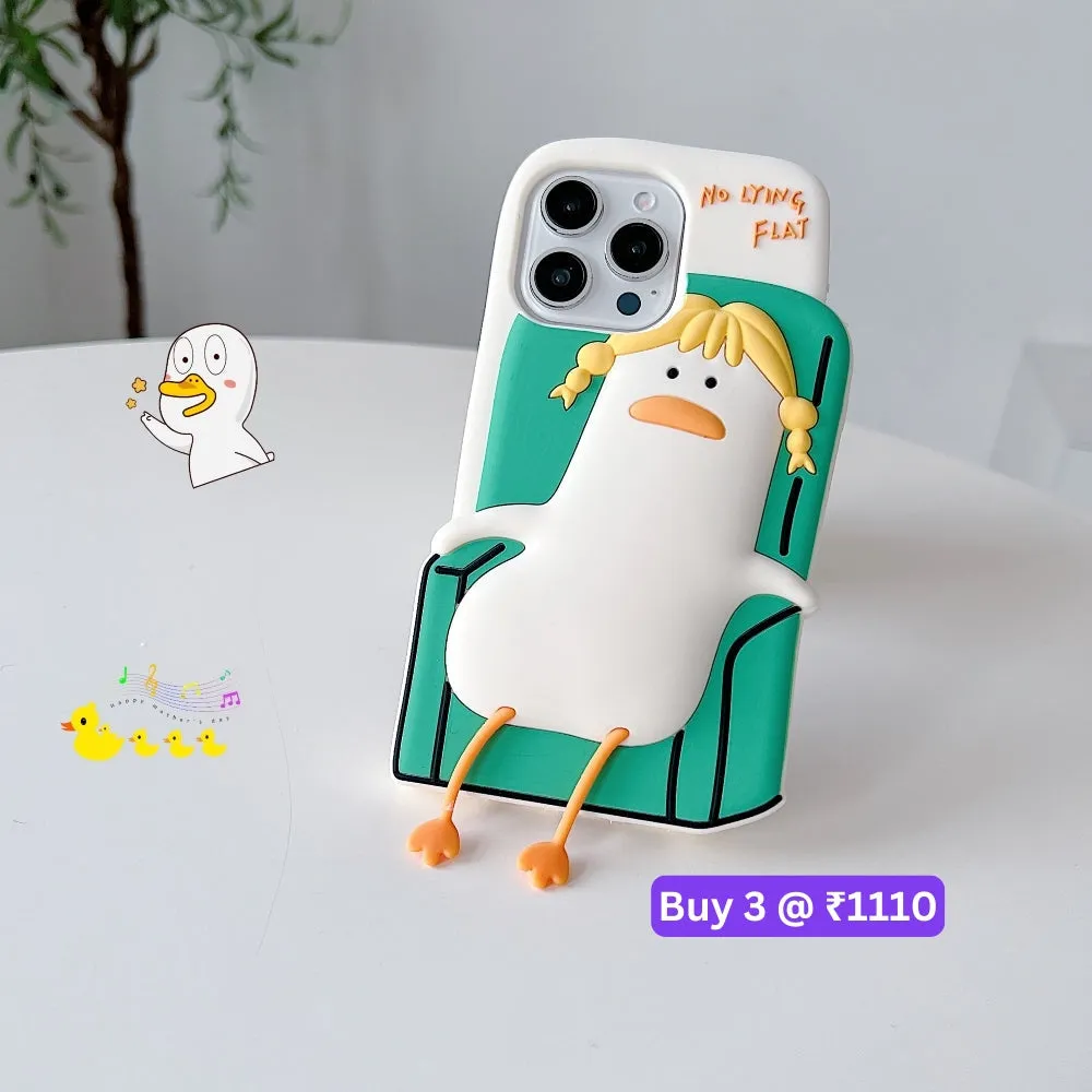 Soft Silicone Ducklings Phone Case - iPhone 13 Pro Max