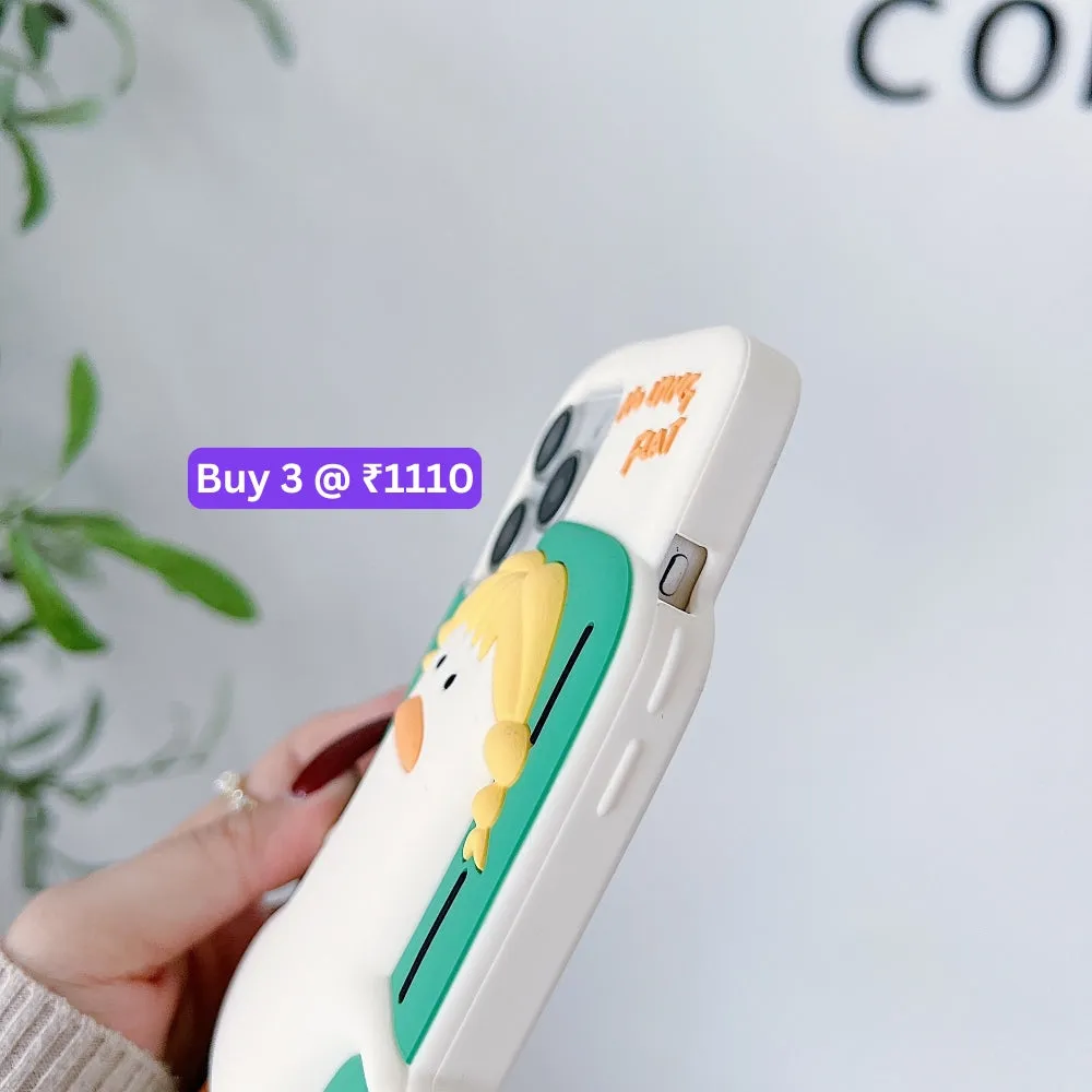 Soft Silicone Ducklings Phone Case - iPhone 13 Pro Max