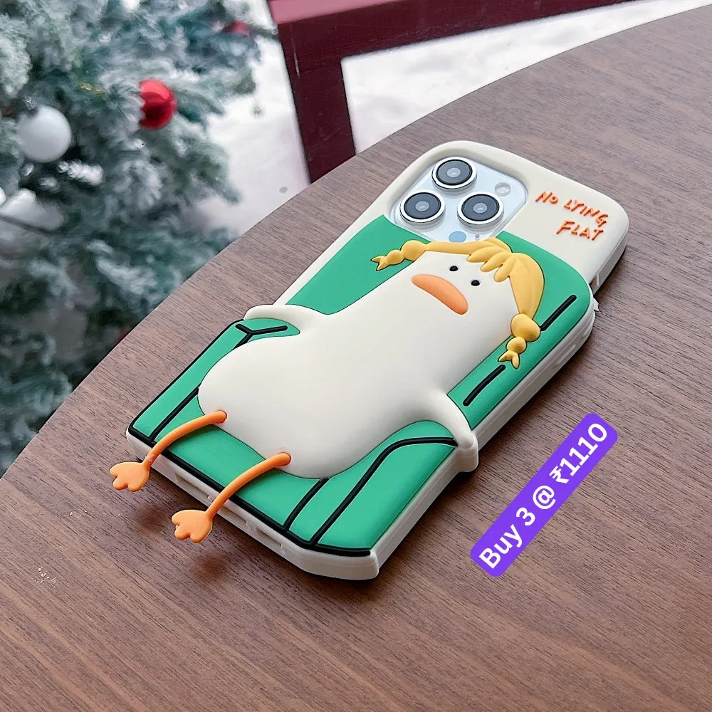 Soft Silicone Ducklings Phone Case - iPhone 13 Pro Max