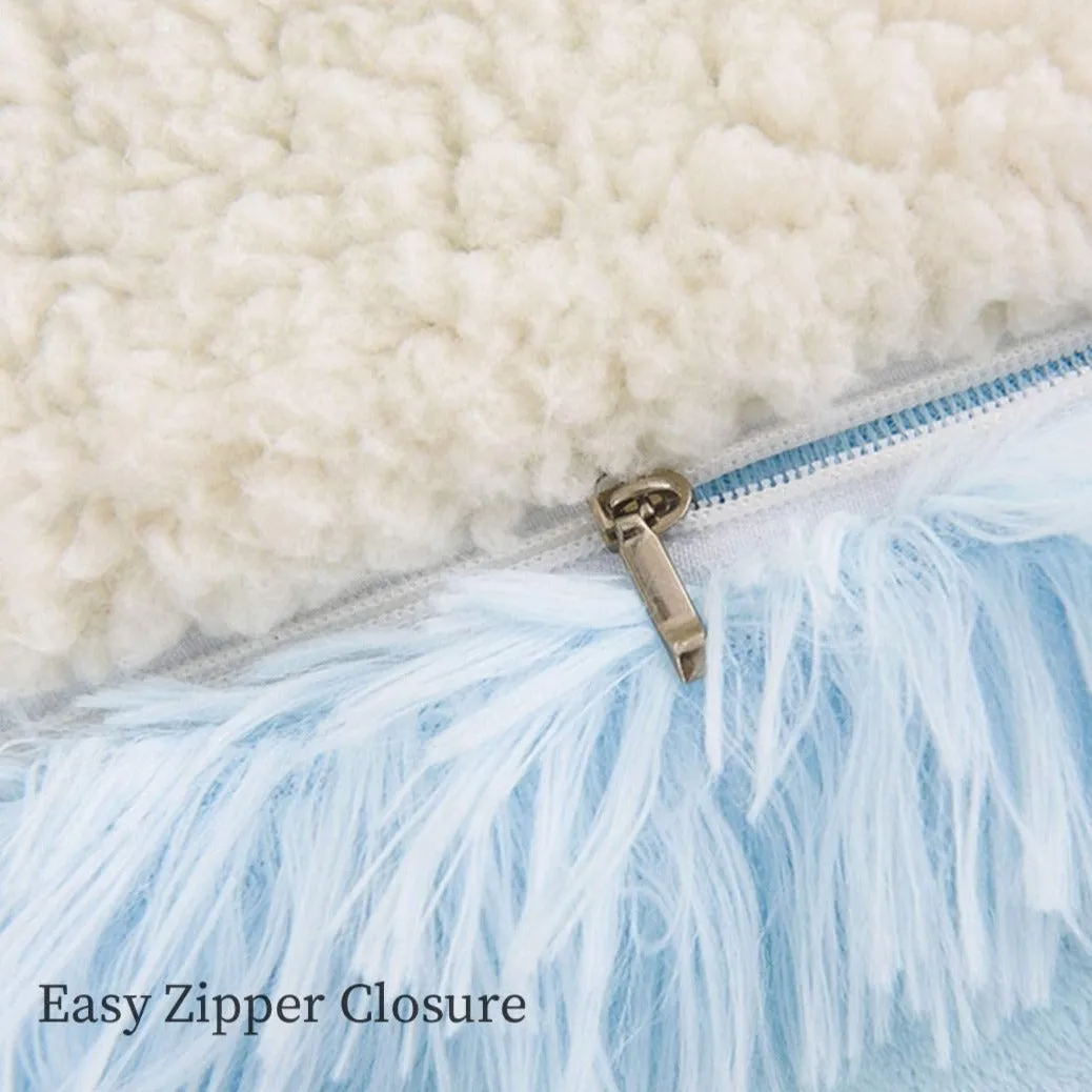 Softy Blue Heart Pillow