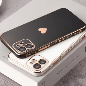 Solid Plating Lens Protection Phone Case For iPhone 12 11 Pro Max X XR XS Max 8  13 Pro Max Soft Cover Case