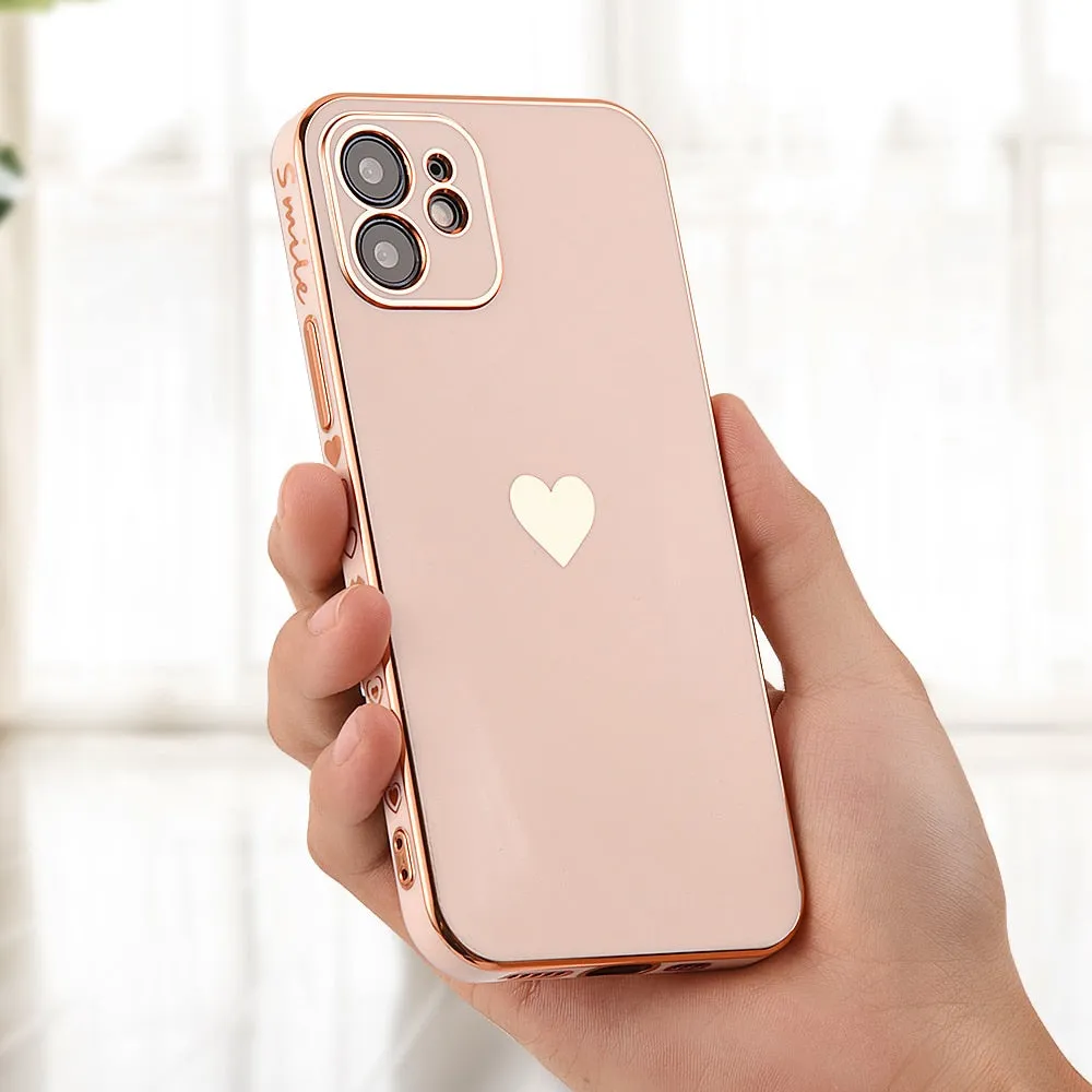 Solid Plating Lens Protection Phone Case For iPhone 12 11 Pro Max X XR XS Max 8  13 Pro Max Soft Cover Case