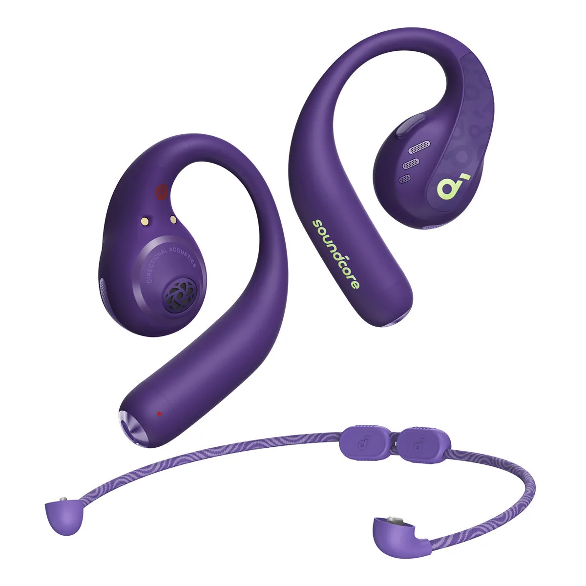 Soundcore AeroFit Pro Wireless Open-Ear Headphones (Electric Purple)
