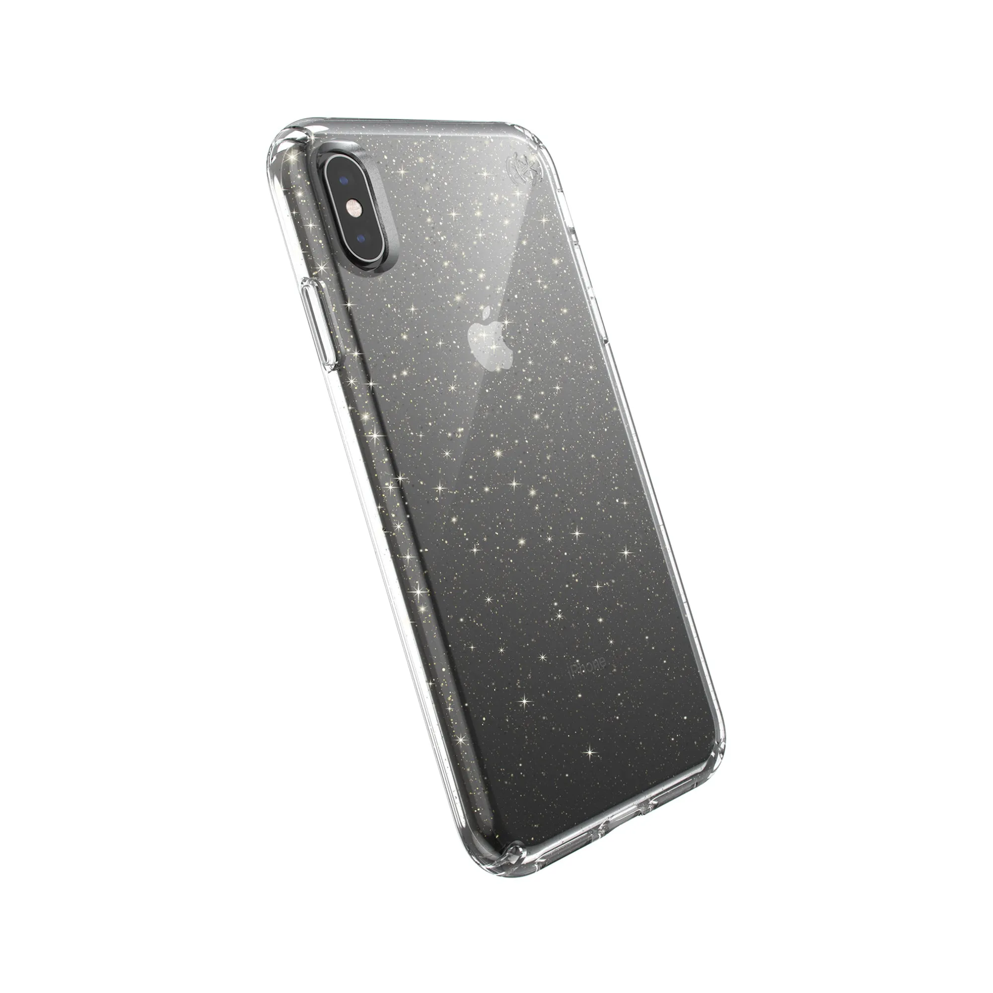 Speck - Presidio Clear   Glitter for iPhone XS Max - Gold