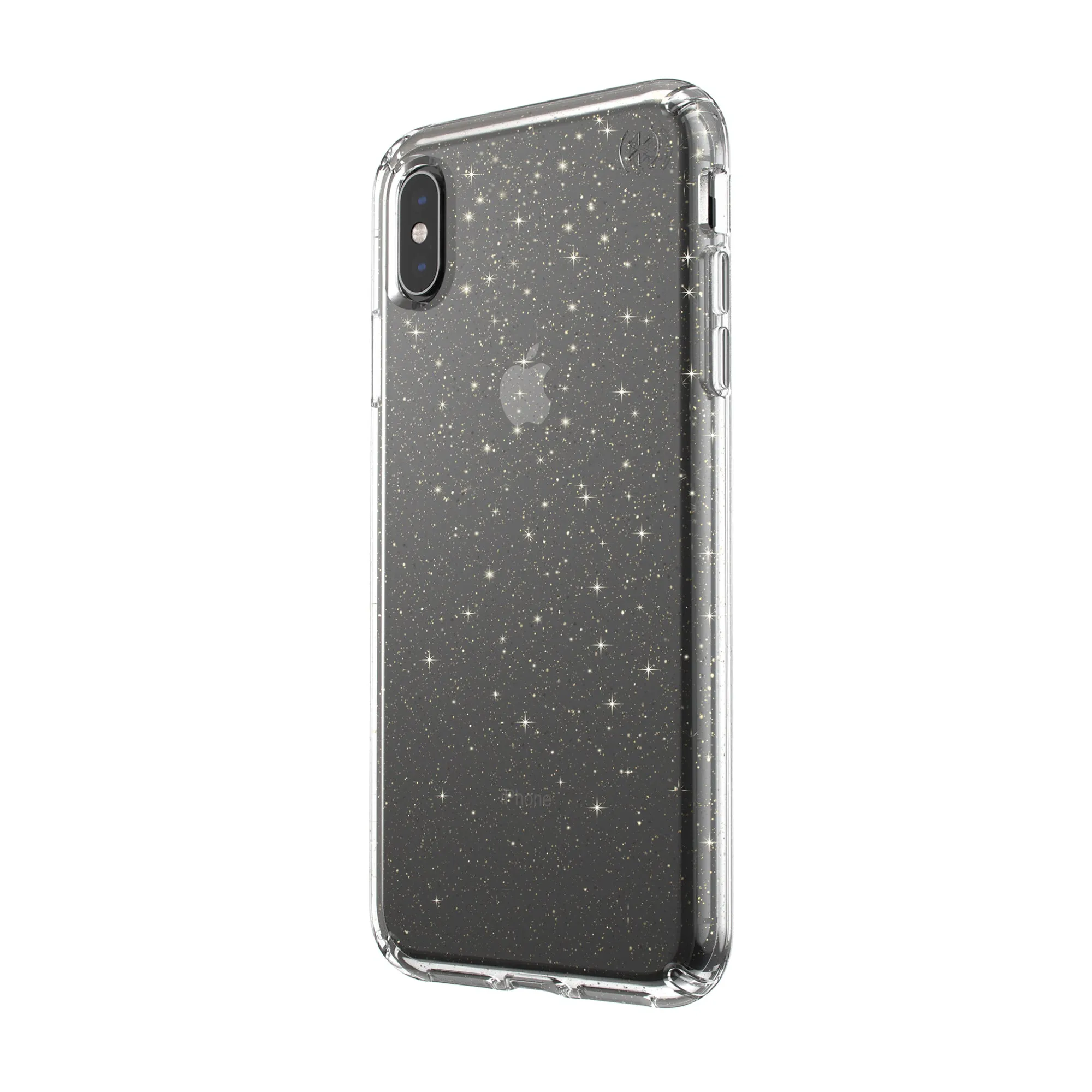 Speck - Presidio Clear   Glitter for iPhone XS Max - Gold