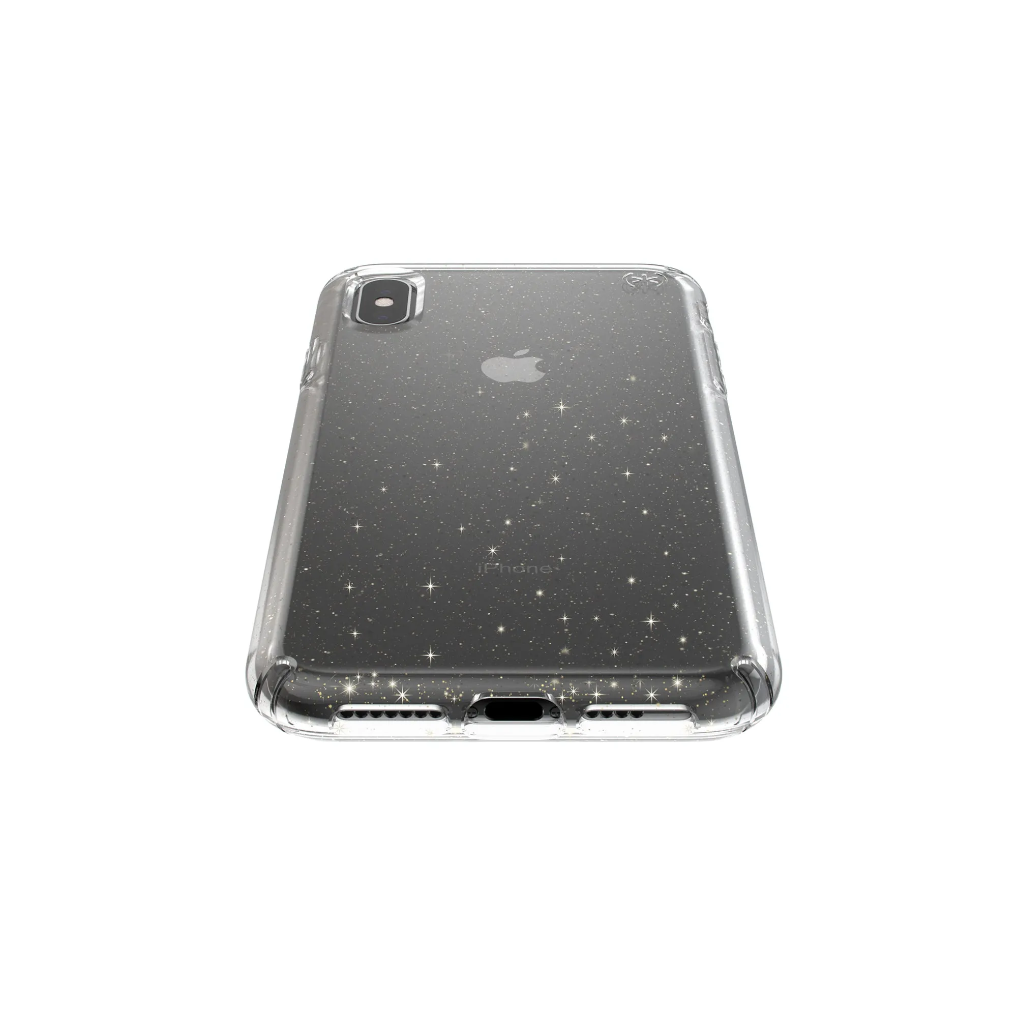 Speck - Presidio Clear   Glitter for iPhone XS Max - Gold