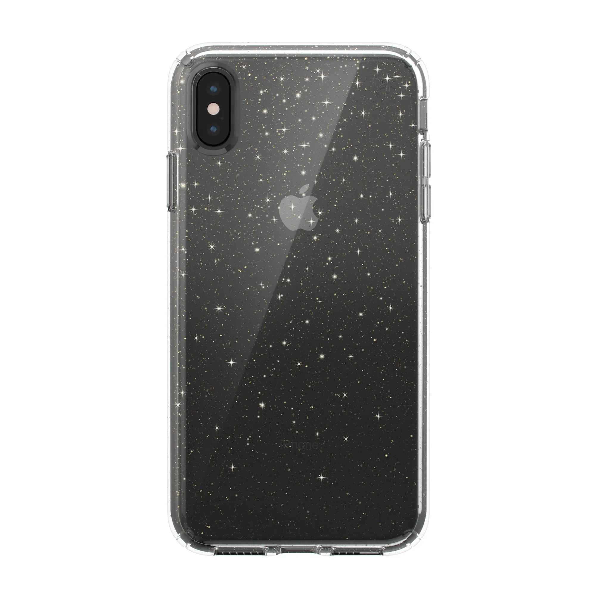 Speck - Presidio Clear   Glitter for iPhone XS Max - Gold