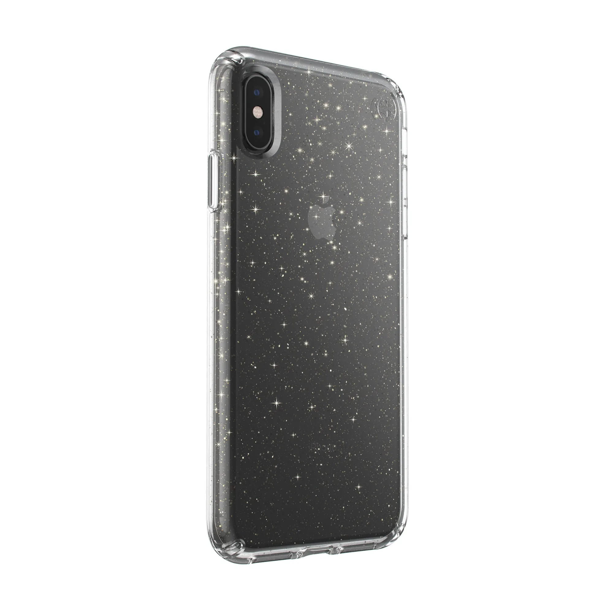 Speck - Presidio Clear   Glitter for iPhone XS Max - Gold