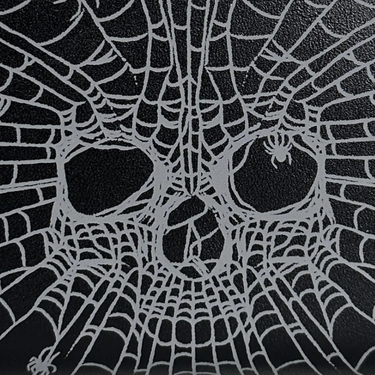 Spiderweb Skull Leatherette Wallet