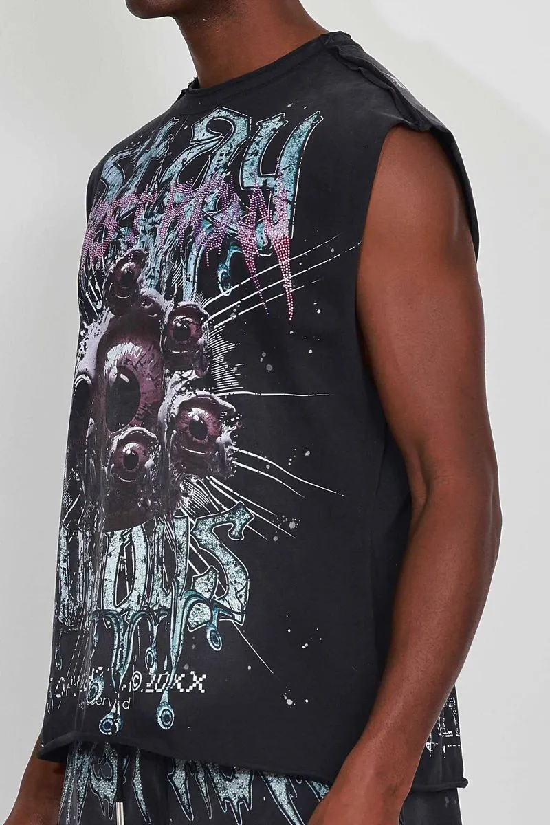Stay Curious Eyeballs Muscle Tee