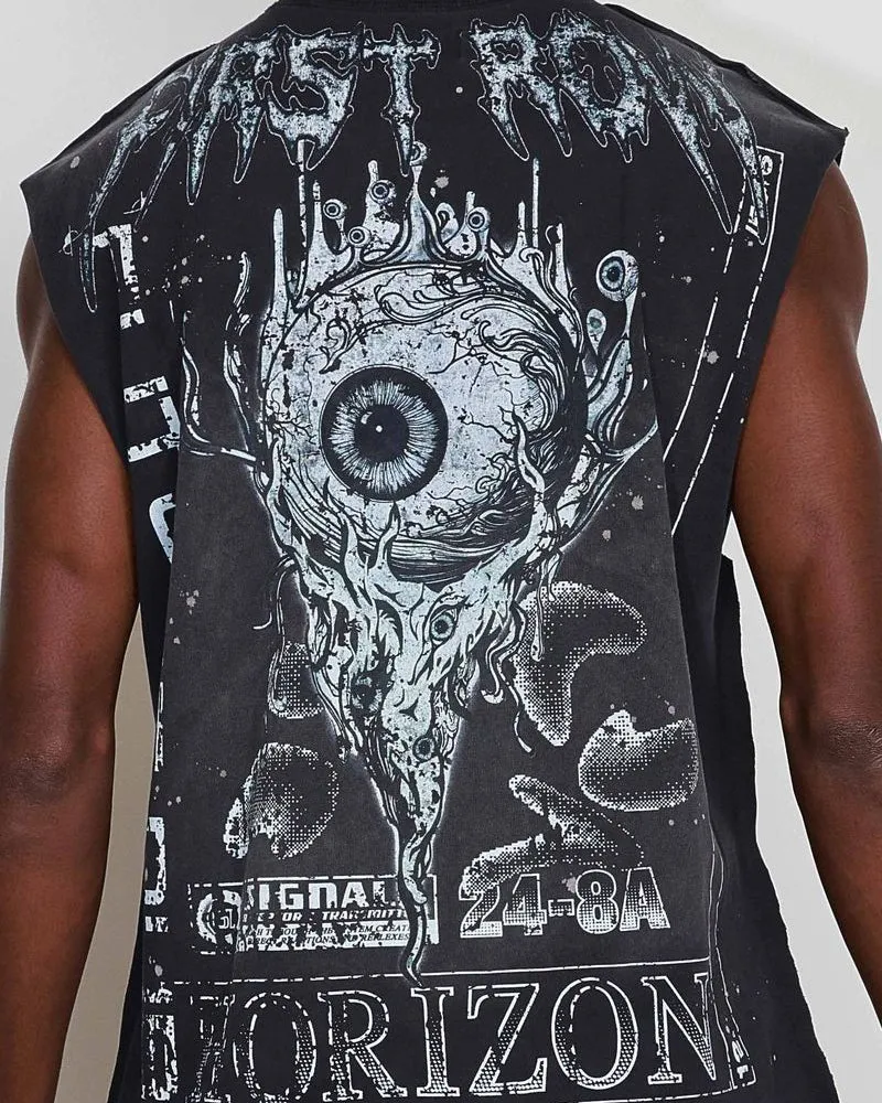 Stay Curious Eyeballs Muscle Tee