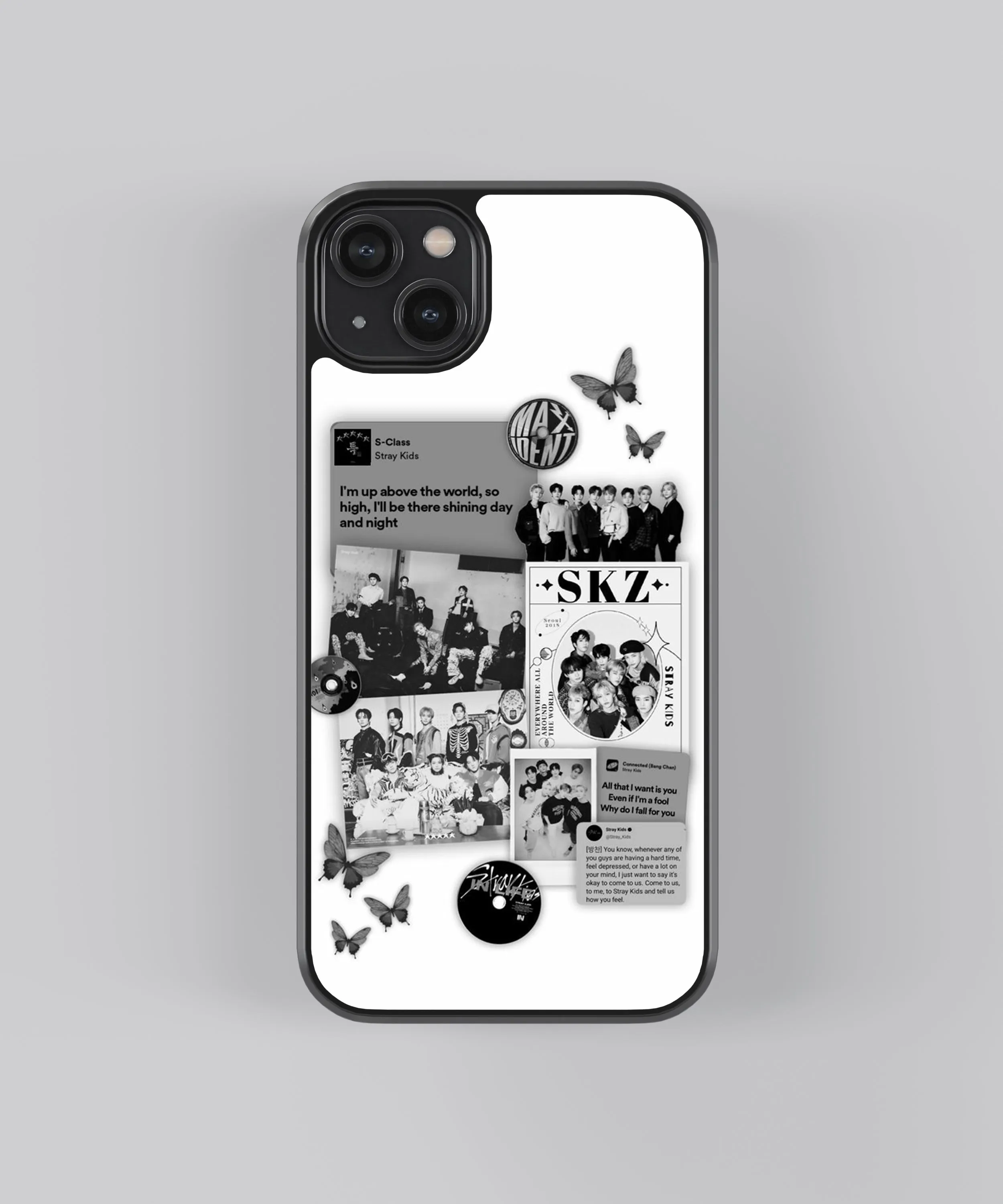 Stray Kids Collage K-Pop Glass Phone Case Cover