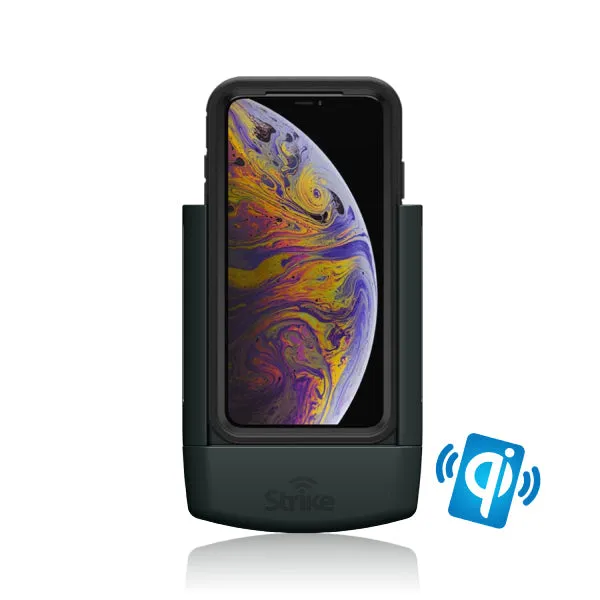 Strike Alpha in-car Cradle for iPhone XS Max Wireless Charging that work with OtterBox Defender Case On