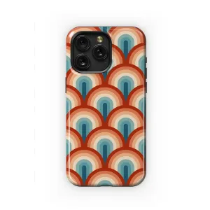 Striped Retro 70s Rainbow Phone Case iPhone Samsung Cover Pixel 2337