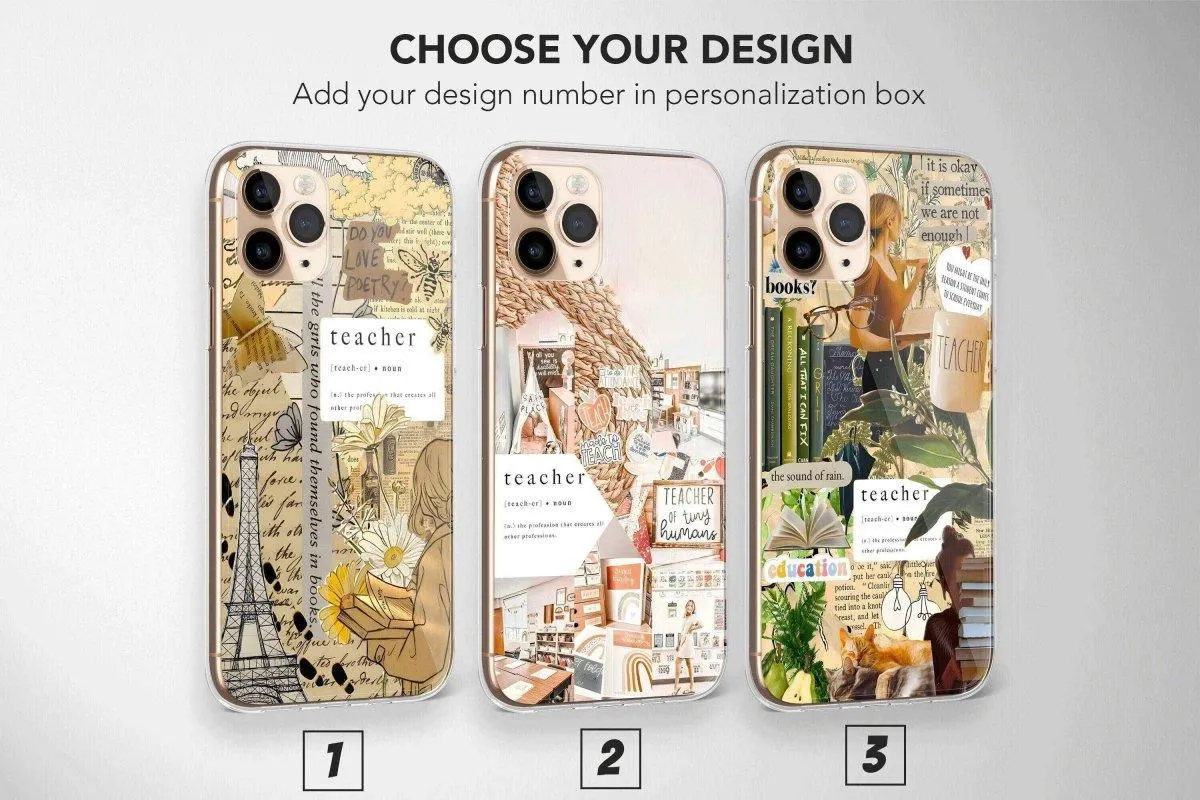 Stylish Teacher Phone Case - Aesthetic Cover