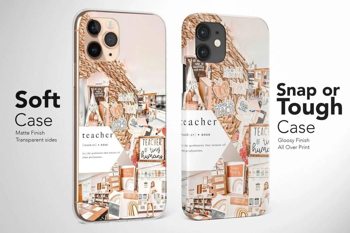 Stylish Teacher Phone Case - Aesthetic Cover