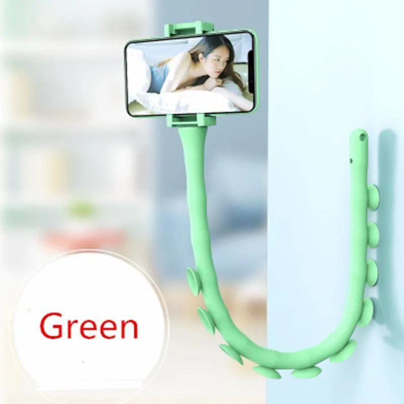 Suction Cup Lazy Phone Holder Caterpillar Cell Phone Holder Desktop Flexible Worm Car Mount Home Cute Phone Wall Bracket Bicycle