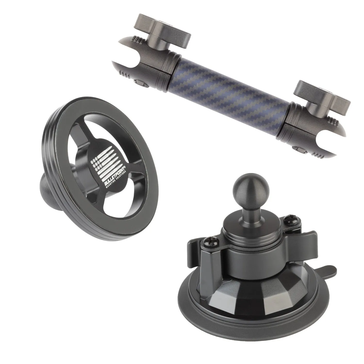 Suction Cup Mount 3.4" Diameter with Integrated 20mm Mounting Ball