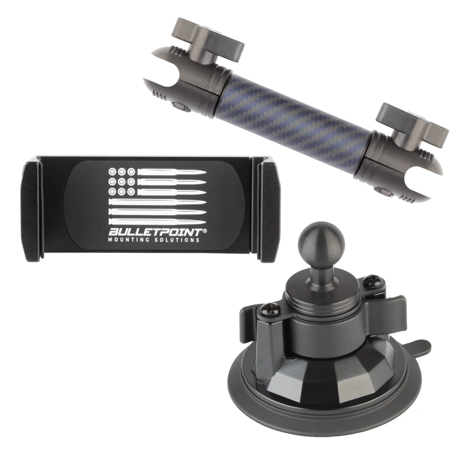 Suction Cup Mount 3.4" Diameter with Integrated 20mm Mounting Ball