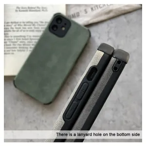 Suede Leather iPhone Case