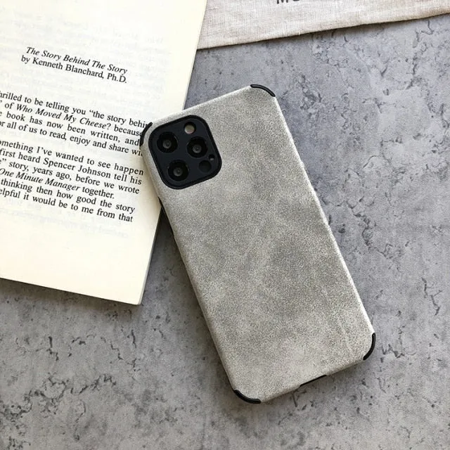 Suede Leather iPhone Case